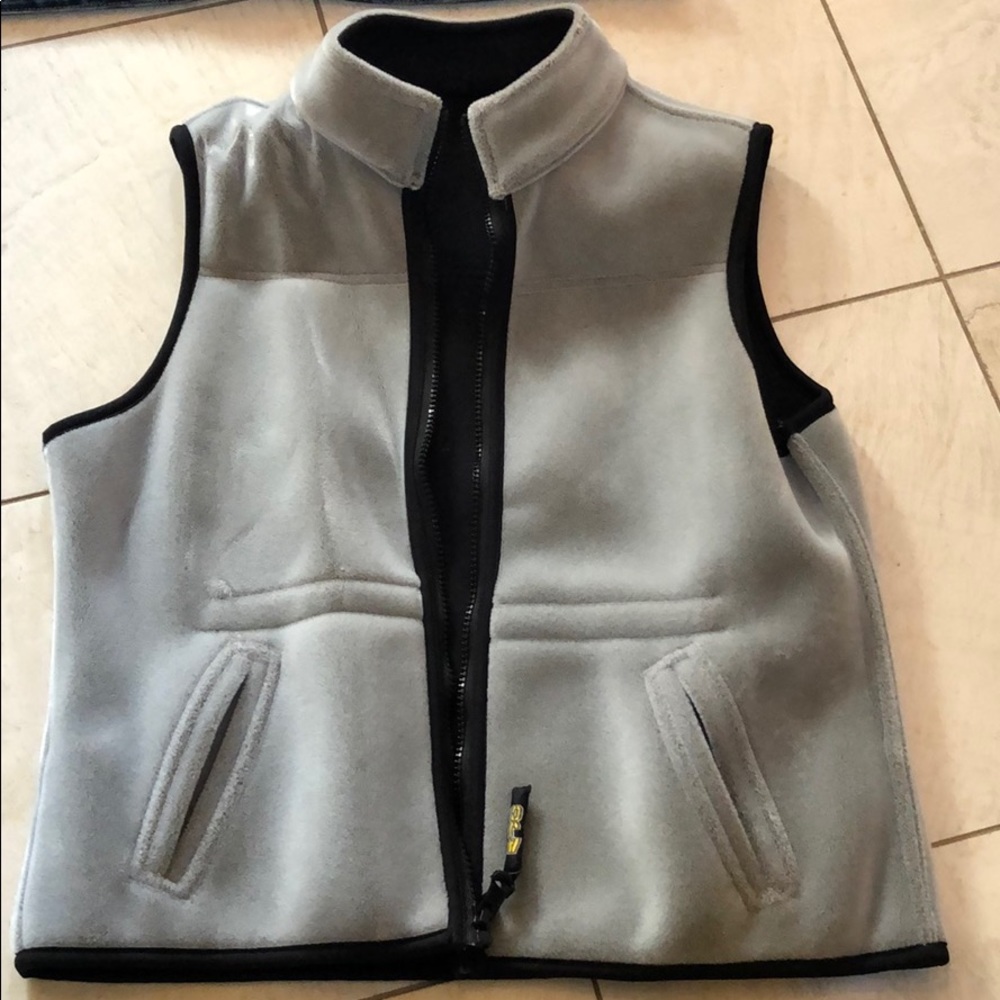 Reversible Fleece Vest Women’s Small Layering Vest Outdoor Casual